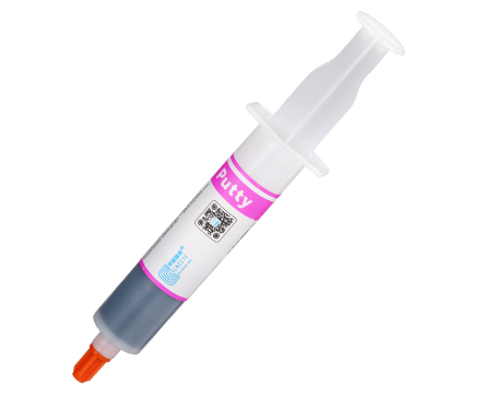 HY244 Black Thermal Putty 20g in the large syringe